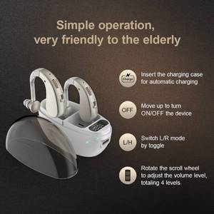Aide auditive numérique rechargeable avancée pour les personnes âgées Technologie de réduction du bruit supérieure Qualité sonore claire et durable - Product Image 5
