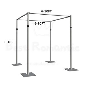 Arche télescopique carrée de qualité commerciale pour chapiteau, cadre de chuppah robuste, kit de drapage 3D réglable sans outil pour <span class=keywords><strong>mariage</strong></span> - Product Image 4