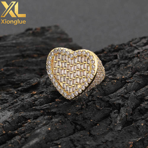 Nuevo Anillo de Moda con Baño de Oro de 18K, Estilo Hiphop Punk, con Cristales de Diamantes, para Mujer - Product Image 4