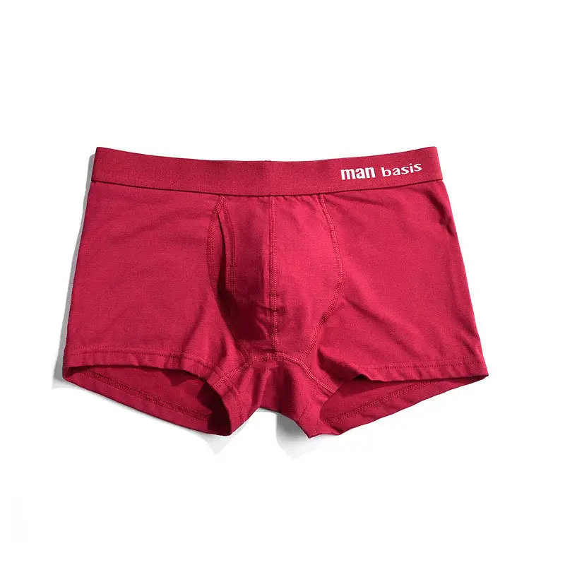 Celana Boxer Pria Olahraga Katun 6 Warna, Celana Dalam Boxer Katun 6 Warna, Celana Dalam Olahraga Bersirkulasi Pinggang Sedang, Mode Ukuran Besar, S-3XL, Kualitas Bagus