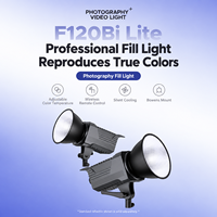 Lumière vidéo LED COB bicolore 120W Lite 2700K-6500K avec monture Bowens, portable, CRI 95+, pour Godox SL150IIBi Amaran 100X Nanlite FS-150B