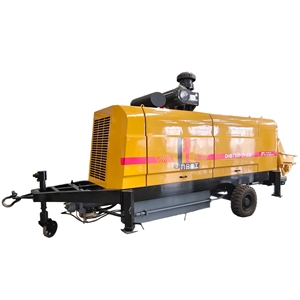 ปั๊มคอนกรีตติดตั้งบนรถพ่วง JIUHE ประสิทธิภาพสูง ปั๊มคอนกรีตแบบใช้เครื่องยนต์ดีเซลและไฟฟ้าสำหรับงานก่อสร้างใหม่ - Product Image 2