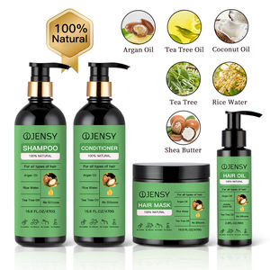 Vente en gros d'huile d'arbre à thé bio personnalisée huile d'argan marque privée shampooing <span class=keywords><strong>afro</strong></span> anti-chute biotine 100% set de soins capillaires naturels - Product Image 2