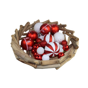 Ensemble de décorations pour arbre de Noël, 4 cm, 8 cm, boules en plastique peintes, 40 pièces par boîte, fabriqué en Chine, ASNX812 - Product Image 4