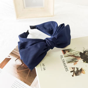 Accesorios coreanos para el cabello Diadema de lazo grande de doble capa simple y de moda con borde ancho - Product Image 3