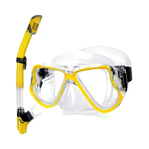 Nieuw Ontwerp Custom Anti-Fog Anti-Lek Grote Lens Freediving Apparatuur Breed Zicht Siliconen Duikmasker Zwemmen Snorkelen