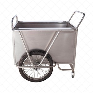 Carro de Basura para Hospital Xin Yuchen, 1050x820x890mm, Totalmente de Acero Inoxidable, Carro de Lavandería Médica - Product Image 1