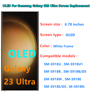 จอแสดงผลโอแอลสำหรับโทรศัพท์มือถือซัมซุงกาแล็กซี่ <span class=keywords><strong>S23</strong></span>อัลตร้าทัชสกรีน <span class=keywords><strong>S23</strong></span> U 6.8 S918ขายส่งจำนวนมาก - Product Image 4