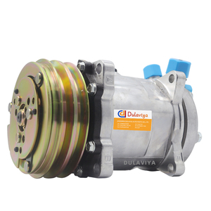 Phổ điều hòa không khí <span class=keywords><strong>AC</strong></span> máy nén <span class=keywords><strong>sd510</strong></span> 5h16 cho máy kéo máy xúc Xe Tải xe cơ bắp 12V 2-Groove V-Vành Đai ròng rọc - Product Image 3