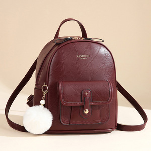 2026 New Arrival <b>Women's</b> <b>Large</b> Capacity Korean Style Travel Bag Soft Leather <b>Backpack</b> with Zipper Closure New Arrival - Product Image 2