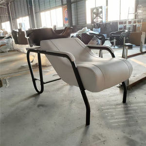 Kisen Équipement de salon de coiffure bon marché Chaises de station de shampooing allongées Chaises de <span class=keywords><strong>coiffeur</strong></span> portables avec bol en céramique - Product Image 5