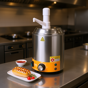 Dispensador Eléctrico de Queso de 2.4L con Bomba, Calentador Comercial de Fudge Caliente, Rango de Temperatura de 86F-230F - Product Image 2