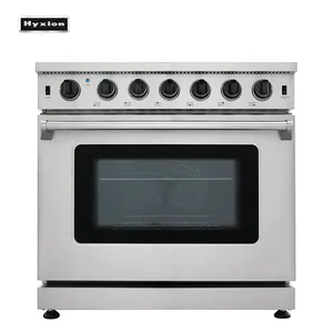 New listing Stainless steel freestanding cooking burner gas range for kitchen