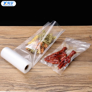 ถุงบรรจุภัณฑ์สุญญากาศไนลอนใสแบบมีสต็อก ปิดผนึกสามด้าน ถุงพลาสติก PA/PE สำหรับเก็บรักษาไส้กรอก แซนวิช และผลไม้ - Product Image 4