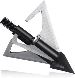 Puntas <span class=keywords><strong>de</strong></span> <span class=keywords><strong>Caza</strong></span> Híbridas Mecánicas OEM <span class=keywords><strong>de</strong></span> Fábrica HUANTU, 100/125/150 Granos, Acero Inoxidable 420, para Ballesta y Arco Recurvo - Product Image 5