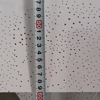Panneaux de plafond acoustiques WLX, insonorisés, suspendus, en fibre minérale noire, dalles de plafond suspendu, 2 x 4