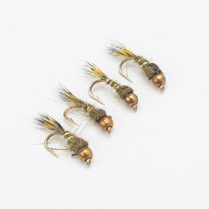 Oreille de lièvre côtelée <span class=keywords><strong>nymphe</strong></span> gris olive mouche humide arc-en-ciel <span class=keywords><strong>truite</strong></span> brune ombre <span class=keywords><strong>nymphe</strong></span> leurres mouches de pêche - Product Image 3