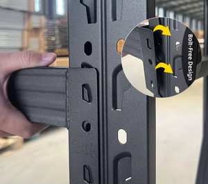 Customized Heavy Duty Garage Shelves <strong>Storage</strong> <strong>Rack</strong> 4 Tier Metal Boltless <strong>Storage</strong> Stacking <strong>Racks</strong> &amp; Shelves <strong>Rack</strong> Shelf - Product Image 4