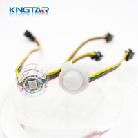 KINGTAR Amusement DC5V WS2811 20mm Smart RGB Programmable Magic Color LED Pixel Décoratif Point Lumineux Panneau Publicitaire