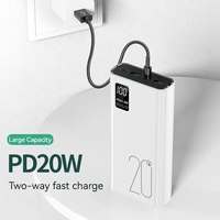 Banque d'alimentation USB haute capacité 22.5W 10000 Mah 20000 Mah charge rapide avec banque d'alimentation à affichage LED