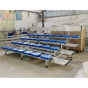 Gradas de aluminio móviles de 4 filas gradas de estadio portátiles con ruedas - Product Image 6