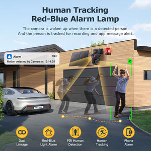 SECTEC kamera 6MP <span class=keywords><strong>36x</strong></span> Zoom 20W AOV güneş pili kırmızı mavi Alarm projektör <span class=keywords><strong>PTZ</strong></span> kamera açık güvenlik CCTV ağ gece görüş - Product Image 5