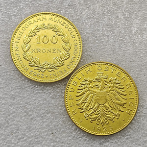 Monedas Conmemorativas de Estilo Antiguo de 100 Kronen de Austria de <span class=keywords><strong>1923</strong></span>, 1924, Regalos, Decoración del Hogar - Product Image 1