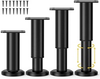 Pieds de meuble réglables pour canapé/lit/chaise/divan/coiffeuse, pieds de support robustes pour remplacement de lit, pour cadre de lit/entretoise centrale de lit