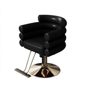 Fauteuil de coiffure professionnel moderne en métal, luxueux, durable et portable, avec pompe hydraulique inclinable pour la coupe et la permanente, idéal pour barbier et hôtel - Product Image 4