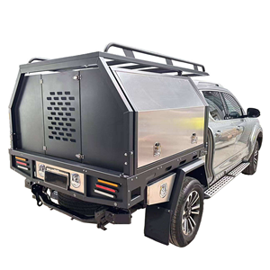 Aluminium Flat Plate Ute Canopy with <b>Tool</b> <b>Box</b> 4x4 Camper Pickup Truck Canopy - Product Image 5