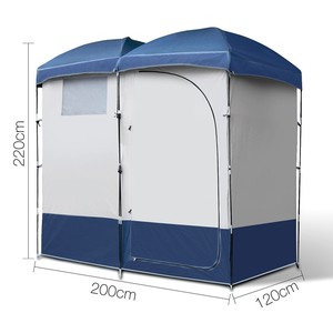 Dubbele Camping Douche Toilet <span class=keywords><strong>Tent</strong></span> Outdoor Draagbare Kleedkamer Onderdak Ensuite