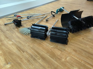 Débroussailleuse électrique sans fil 40V 12 "Scie à perche Taille-haie Débroussailleuse 4-en-1 Outils de jardinage multiples 20V 4Ah <span class=keywords><strong>Batterie</strong></span> 1 * Chargeur - Product Image 6