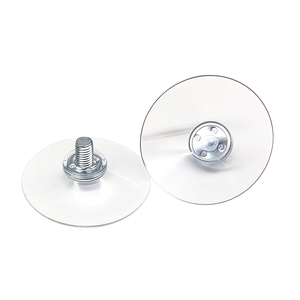 Ventouses en silicone robustes en plastique avec vis pour verre sans crochet - Product Image 4