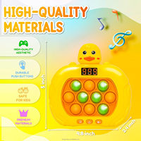 Jeu de puzzle portable Quick Push Pop, machine de jeu, jouets anti-stress, écran en silicone et plastique professionnel pour enfants et adultes, Noël, anniversaire