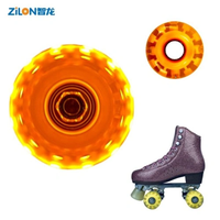 Accessoires de roues de patins à roulettes d'extérieur en PU personnalisés, avec lumière LED auto-générante, durables et de haute qualité, pour la vente en gros