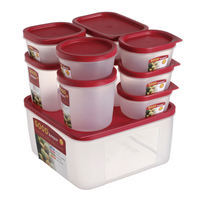 Conteneur de stockage alimentaire de grande capacité pour la cuisine, boîte de conservation en plastique transparente hermétique