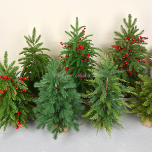Wholesale 50-70cm <b>Mini</b> Cedar Artificial <b>Christmas</b> <b>Tree</b> Eco-Friendly Lightweight Custom Color China Supplier High Quality - Product Image 1