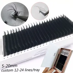 Wimpers Uitbreiding Professionele 5-20 Mm Volume Oem Lashes Tray 0.03 0.05 0.07 0.15 Individuele Wimper Extensions