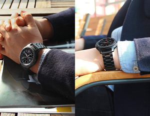 조정 도구 포함 22mm 비즈니스 밴드 스테인리스 스틸 시계 팔찌 18mm 20mm 삼성 워치 8 7 6용 메탈 시계 스트랩 - Product Image 3