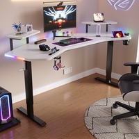 Bureau de jeu en bois réglable, durable et extensible avec plateau extra-large optimisé pour les performances de jeu