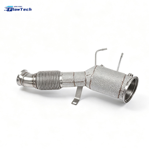 Downpipe haute performance pour BMW B58 X5 X6 735 740 3.0T avec OPF, échappement turbo à haut débit en acier inoxydable 304, bouclier thermique - Product Image 3