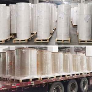 PPポリエチレンジャンボロール自己接着PE PET BOPP光沢パールホワイトラベル紙プロモーション用 - Product Image 5