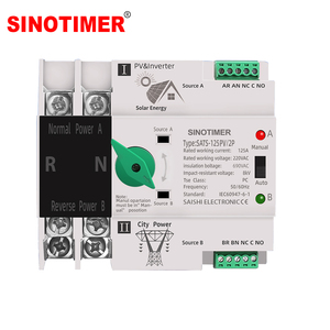 SINOTIMER SATS Commutateur de transfert Pow-PV 2P ininterrompu Commutateur de transfert d'énergie solaire SATS - PV 2P pour une alimentation sans interruption - Product Image 1