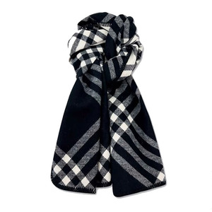 Bufanda de Mujer a Cuadros de Imitación de Cachemira de 55 cm, Calentador de Cuello con Aislamiento Térmico para Otoño e Invierno, Uso Interior y Exterior - Product Image 4