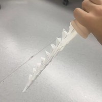 Espada telescópica giratoria de hielo 3D impresa a color para aliviar el estrés, juguete educativo para dedos para edades de 5 a 7 años