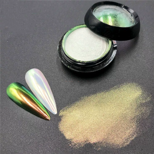 Super Coating Makeup <b>Eyeshadow</b> and Nail Chameleon Powder Color-Changing Inorganic Ceramic <b>Pigment</b> for Paint and Leather Use - Product Image 5