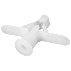 Bouchon mural en plastique gris avec papillon Bouchon mural en plastique avec cheville d'<span class=keywords><strong>ancrage</strong></span> en nylon - Product Image 3