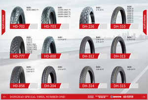 Neumático de Motocicleta de Alto Rendimiento DH-272, Venta Directa de Fábrica, Nuevo 3.00-17 3.50-17 TT - Product Image 6