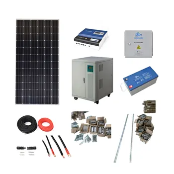 Panel solar completo de 30kW y batería, sistema solar híbrido para el hogar