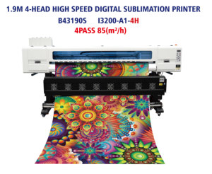เครื่องพิมพ์ซับลิเมชั่นขนาดใหญ่ 1.9 เมตร ประสิทธิภาพสูง พร้อมหัวพิมพ์ 4 หัว รุ่น I3200 ปี 2024 สำหรับเครื่องพิมพ์หัวพิมพ์ - Product Image 4
